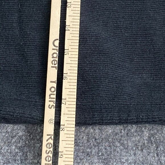 Madewell Top Womens Small Black Drapey Ottoman Jacquard Faux Wrap Drawstring - Picture 7 of 10